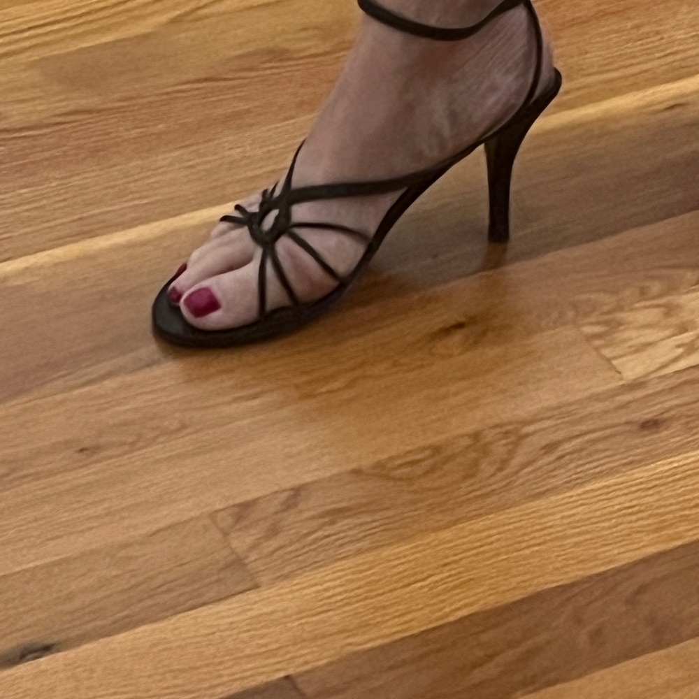 Nine West Brown ankle Strappy Heels